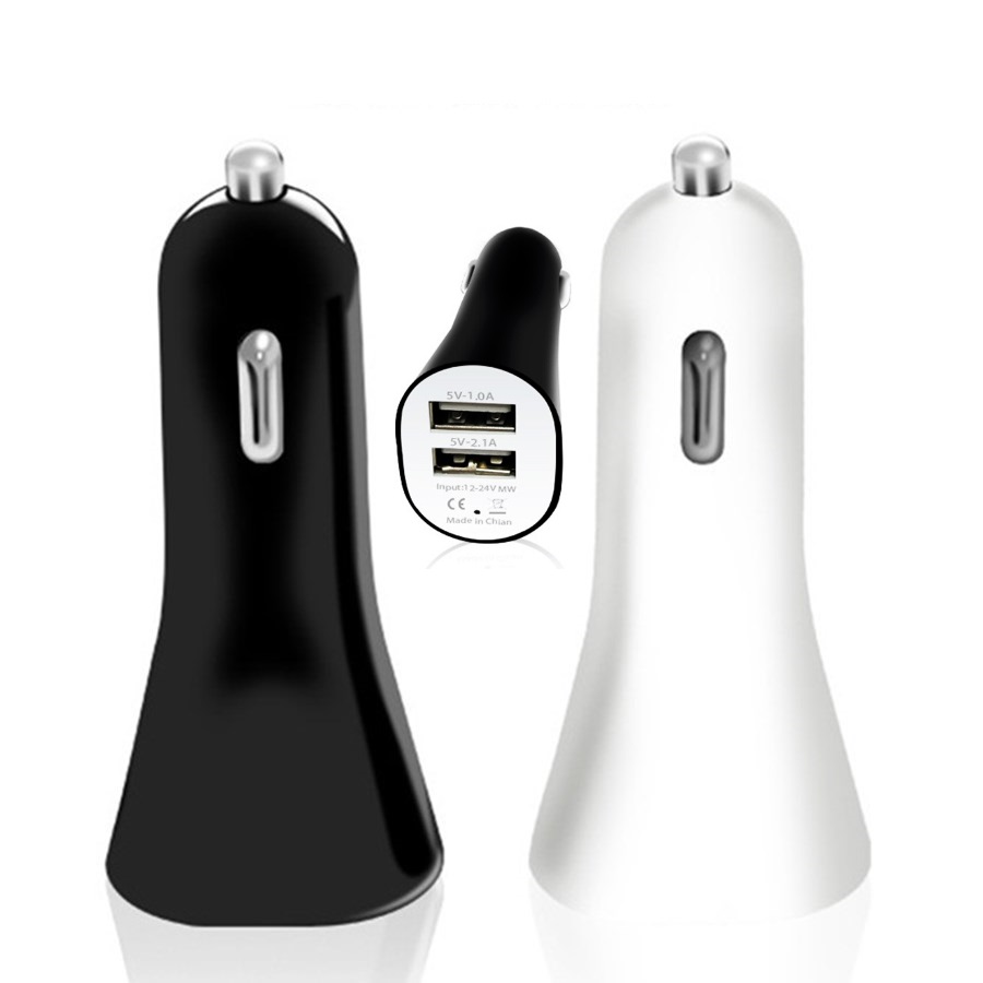 

Universal 5V 2.1A Dual Usb Ports Car Charger Auto Power Adaptor For iphone Samsung htc
