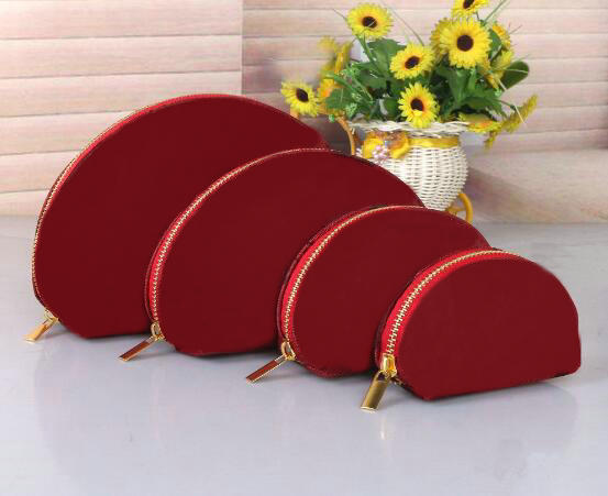 

4pcs/set Women cosmetic bags famous makeup bag designer travel pouch make up bag ladies cluch purses organizador toiletry bag C/C201, Black