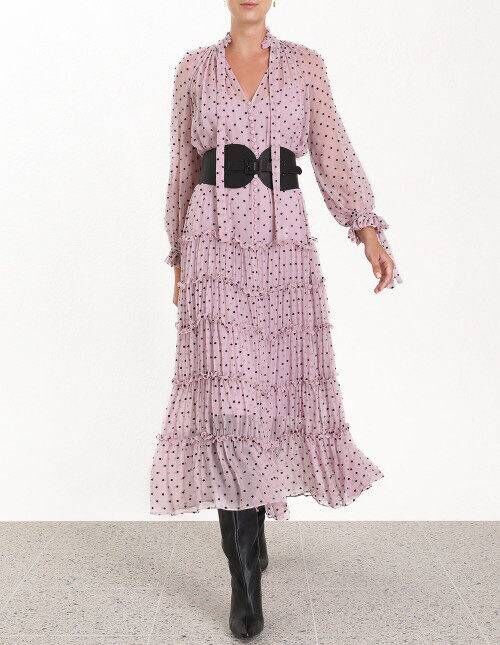 

Celebrity Party Long Dress Top Quality Sexy Bow Dot Elegant Night CLub Fashion Summer Women Dresses, Pink