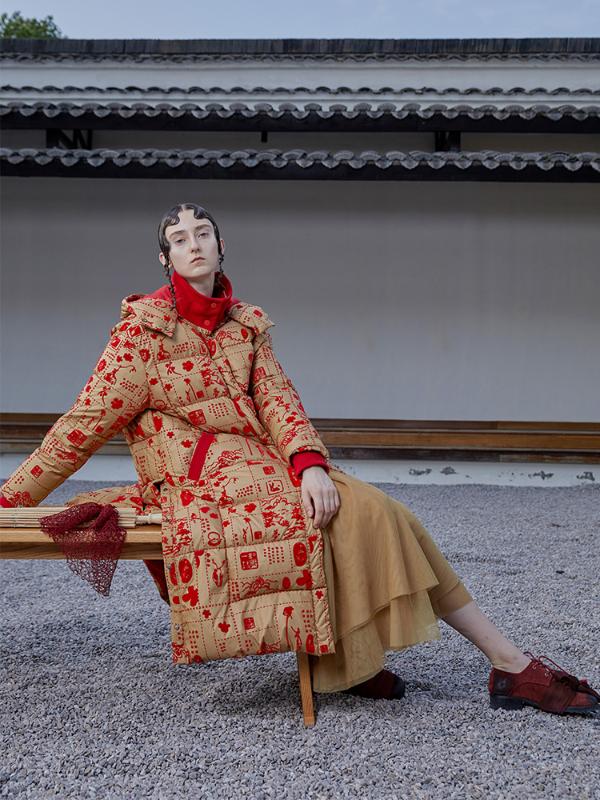 

2019 New Arrival Long Print Slim Thick Full White Duck Down Coats, Khaki