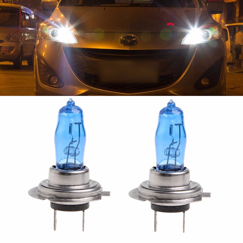 

Car Styling 2 Pcs H7 6000K Gas Headlight White Light Lamp Bulbs 100W Bright DC 12V Car Light Source Accessories