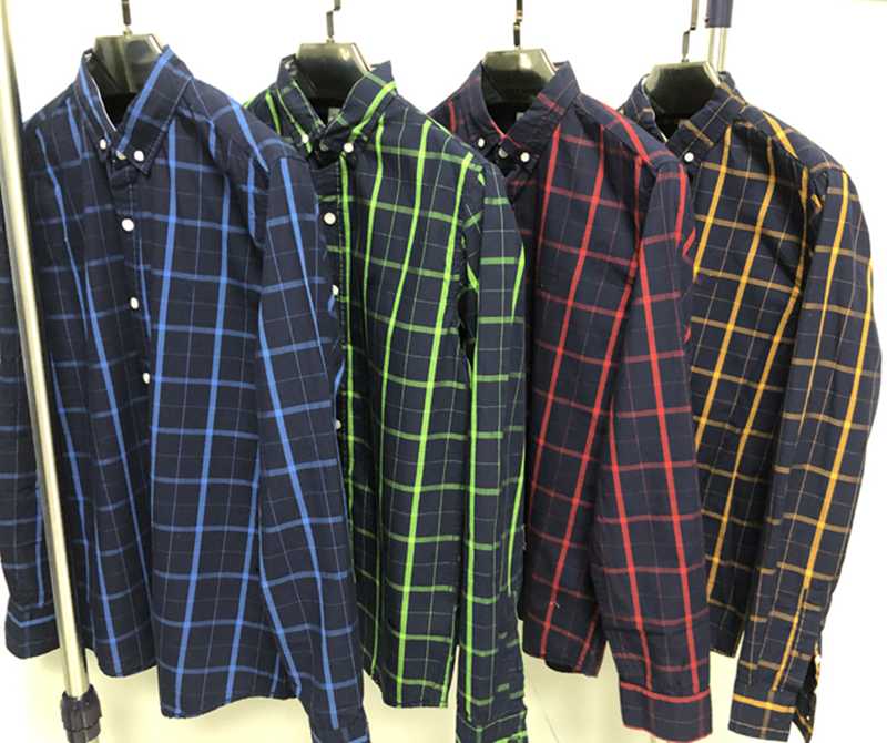 

men crocodile 100%cotton Denim jeans shirts camisa masculina Men Long Sleeve Dress Shirts Social hombre chemises homme, Blue