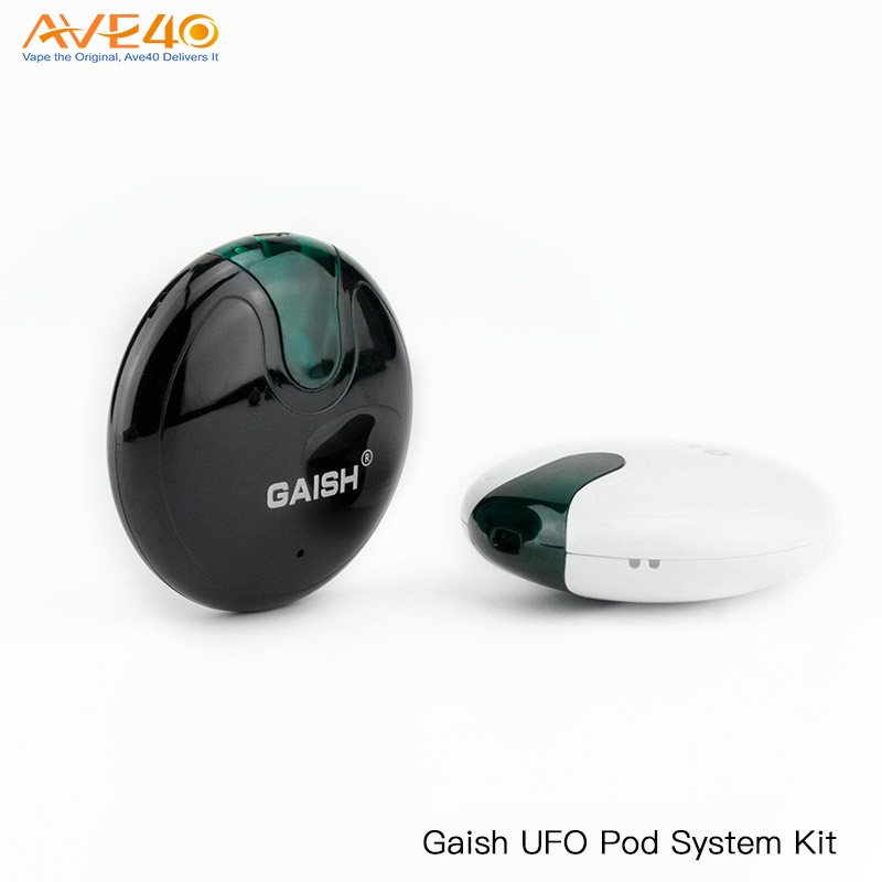 

GAISH UFO Pod Starter Kit 2ml Capacity Cartridge 350mAh Battery Transparent Droplet Magnetic Cap Design 100% Original