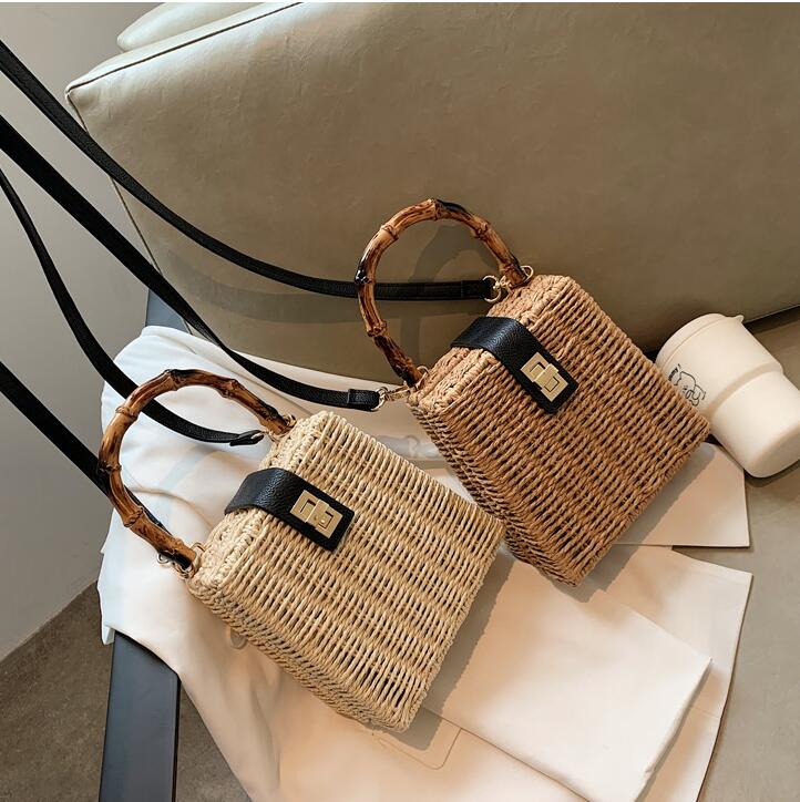 

wholesale women bag small fresh summer fashionable wovens handbags personalized straw beach handbag street woven summers messenger bags