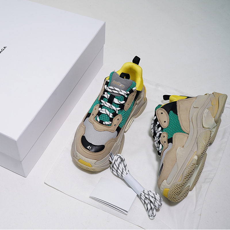 

Luxury Designer Triple S Low Old Dad Sneaker Multiple combination shoes Mens Womens Fashion Casual Shoes High Top Quality Size 36-45, Triple s_#6