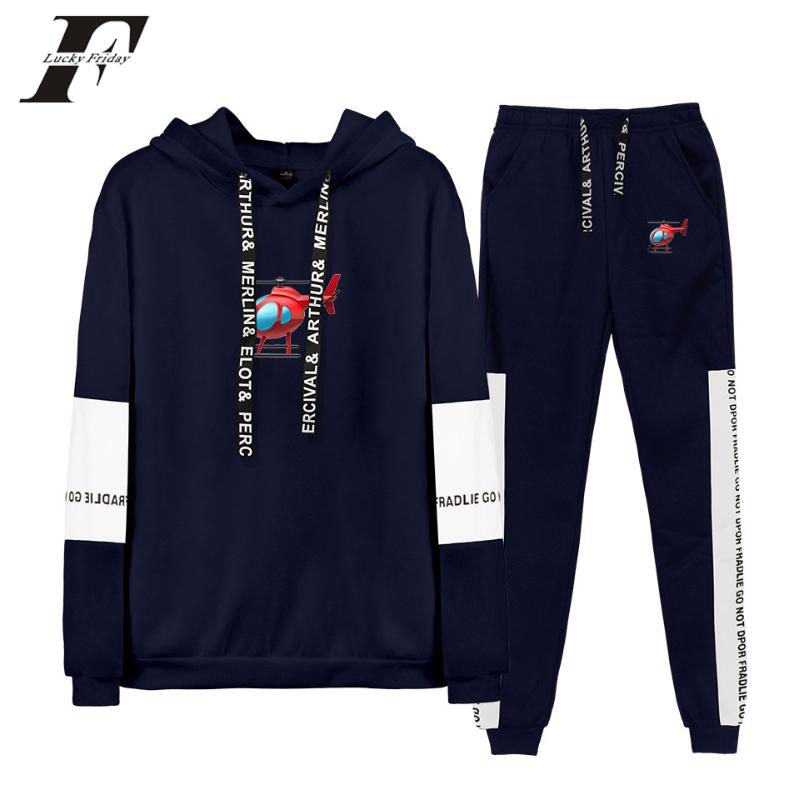 

Pullovers + Long Pants Fashion Kawaii Hoodie Clothes Tony Lopez Merch Elicopter kpop Two Piece Set Women / Men Long Sleeve, Tz01 a30540