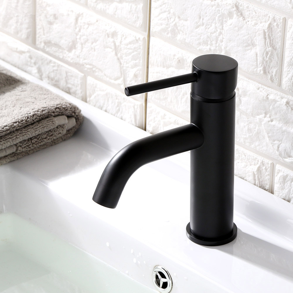 

Black & Gold Color Bathroom Deck Mounted Faucet Brass Sinlge Handle Basin Water Mixer High Polishing Short And Tall Choice