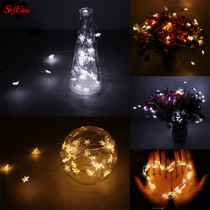 

1.5M/10LED Fairy Curtain LED String Light Christmas Decorative LED String Party Garden Wedding Lights 6zMM253