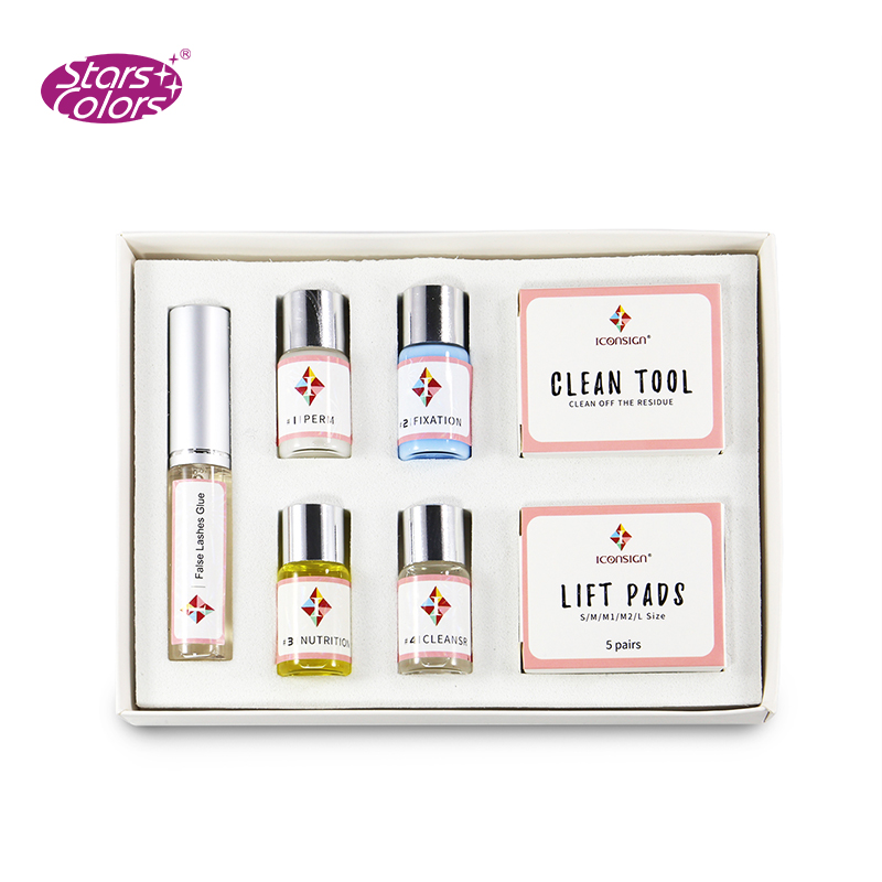 

1 sets/lot Professional Mini Eyelash Perming Kit for eyelash lifting for extension perming kit with Perm Rods Glue