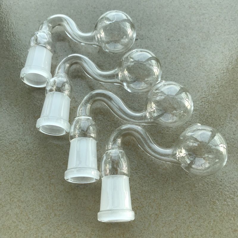 

Top quality New pyrex thick glass oil burner pipe glass oil pipes 14mm male female bubbler oil burner for bubbler water pipes bong