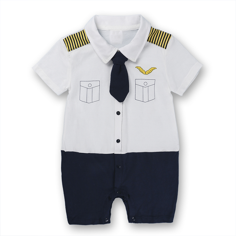 Traje de Piloto Para Nene Bebe Estilo Ropa Baby Recién Nacido ~ Pilot Baby Set
