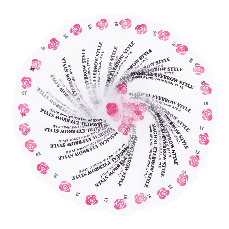 

24 Pcs Pro Reusable Eyebrow Stencil Set Eye Brow DIY Drawing Guide Styling Shaping Grooming Template Card Easy Makeup Beauty Kit R0196