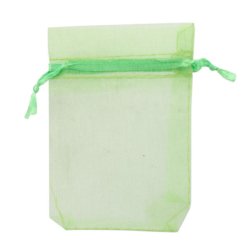 

100 Pcs Organza Wedding Favour Bags Jewellery Pouches Green