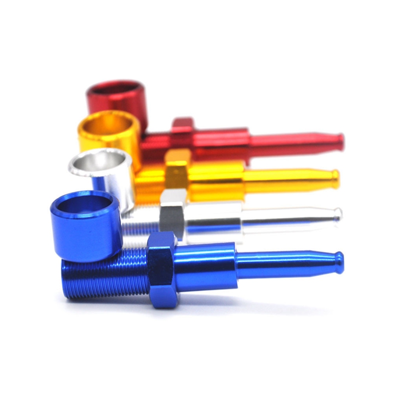 

Wholesale Creative Portable Filter Cigarette Holder Aluminum Alloy Smoking Pipes Super Mini Small Smoking Pipes 4 Colors DH0663