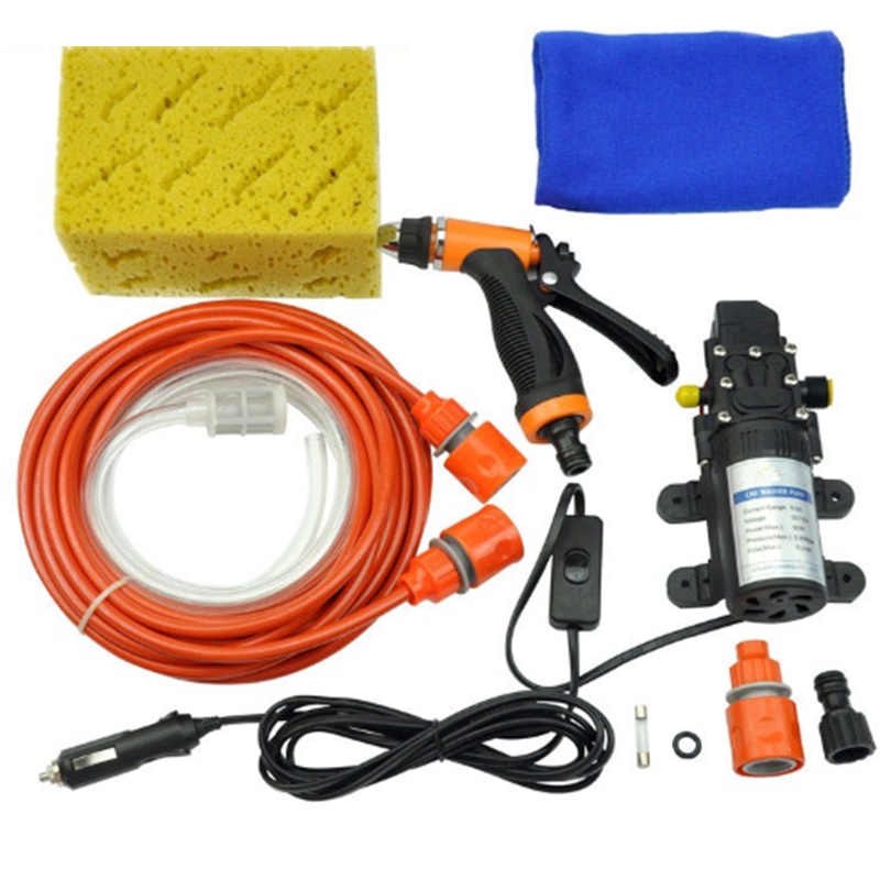 Set de 12V Port/átil Alta Presi/ón Autocebada Bomba de Agua Pistola Rociadora Kit de Lavadora El/éctrica para Coche