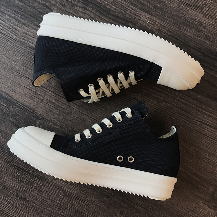 

17 High top new list summer models RO Vice-line low-top lace canvas shoes persional fashion lovers milk TPU platform shoes, As picture