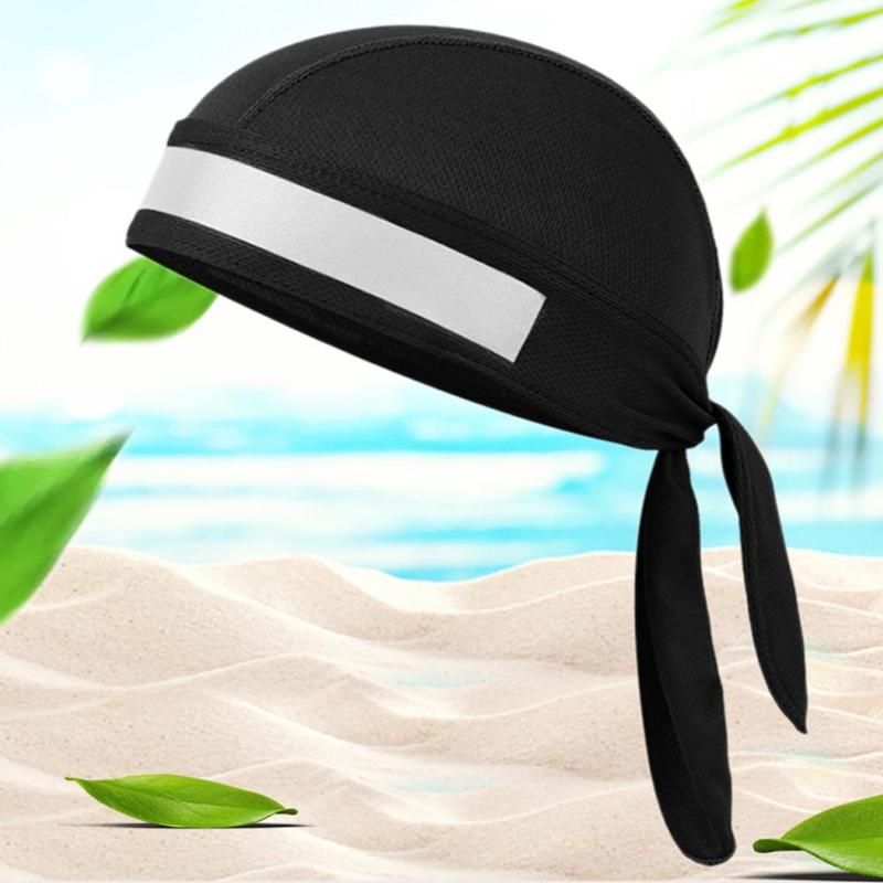 

Quick Dry Cycling Cap Head Scarf Helmet Reflective Summer Running Riding Bandana Headscarf Pirate Hat Hood Headband Use