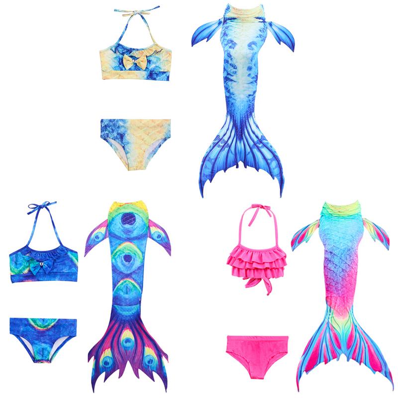 

Kids Swimsuit Bikini Girls Tail Swim Suit Child's Wear Split Clothing Swimwear