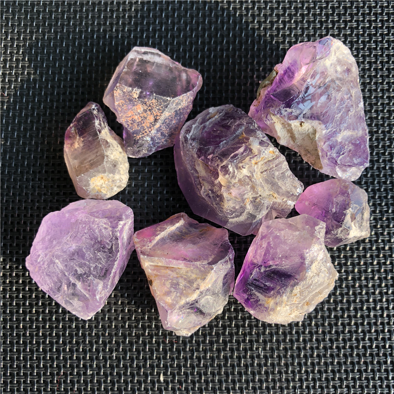 

DHX SW natural raw amethyst quartz crystal gemstone mineral specimen reiki healing crystal stone remove negative energy