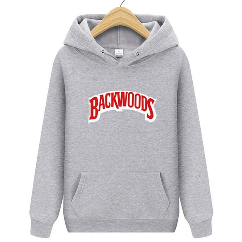 

Fashionnew hoodie men's autumn and winter hip hop hoodie pullover Streetwear Backwoods hoodie sweatshirt clothing, Black
