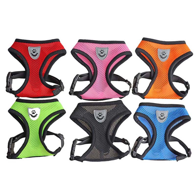 

Breathable Mesh Pet Harness with Padded Vest with Reflective Safety Small Dog Harness and Leash Puppy Cat Chihuahua Accessories