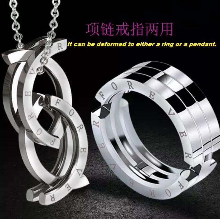 

Fashion Deformable Ring by 316L Surgical Stainless Steel For Lover Couple Transformer Ring For Men & Women Ring of Forever Love