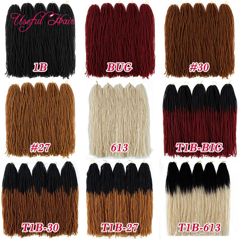 

Dreadlocks by DIY Crochet hair extensions synthetic hair weave 18Inch braiding hair Micro Locs Sister Locs straight for EU US Women Burgundy, 1b+burgundy