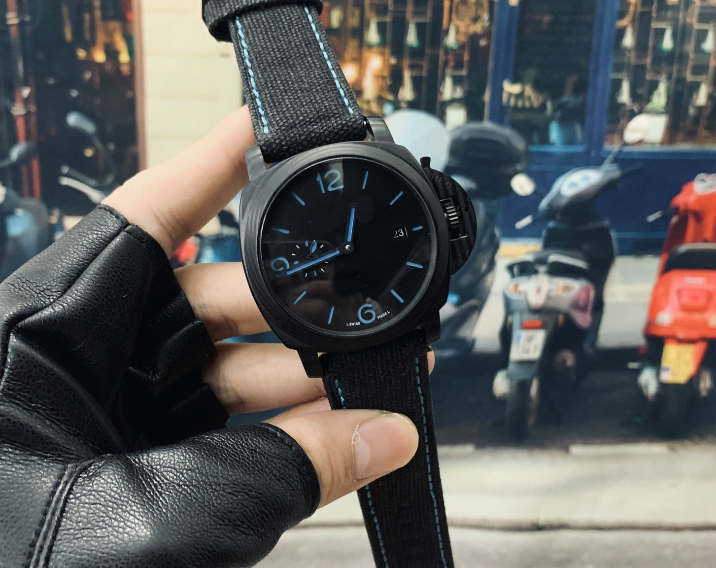 

Men's Watches PAM 316L Stainless Steel 44mm*15mm Mechanical Movement for Man Automatic Wristwatches special wristwatches 2020 new, Black