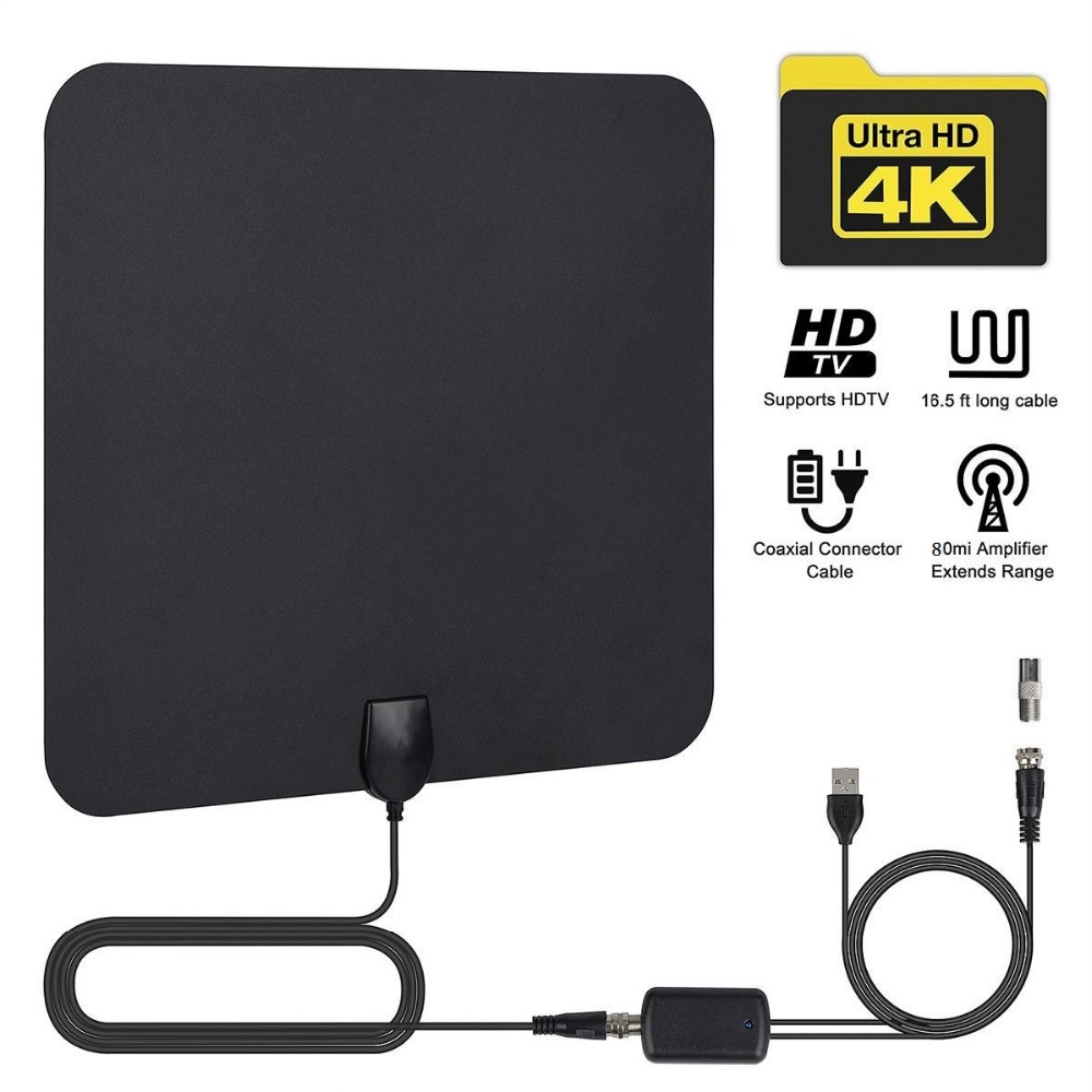 

Indoor Digital TV Antenna HDTV Antena Radius Aerial Surf Fox DVB-T2 DVB-T ATSC ISDB Interior Antennas Amplifier
