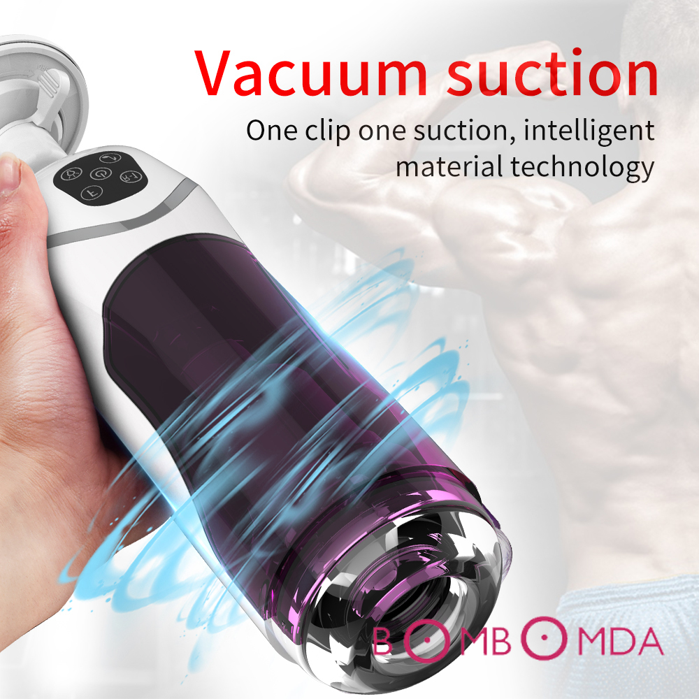 Male Masturbator Automatic Rotation Telescopic Penis Sucking G spot Stimulator Vagina Vibrator Masturbation Cup Sex Toys For Men T200417