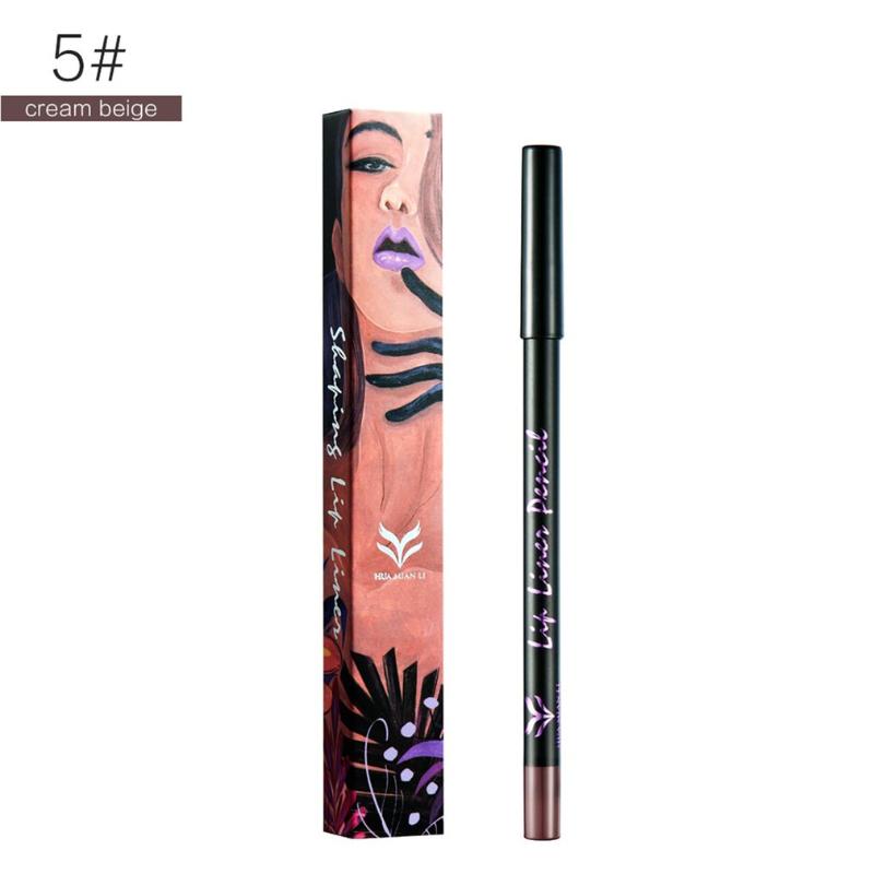 

HUAMIANLI 12 colors Velvet Matte Lip Liner Pen MakeupWaterproof Nude Sexy Lip Pencils Non-Stick Cup Not Fading Liner