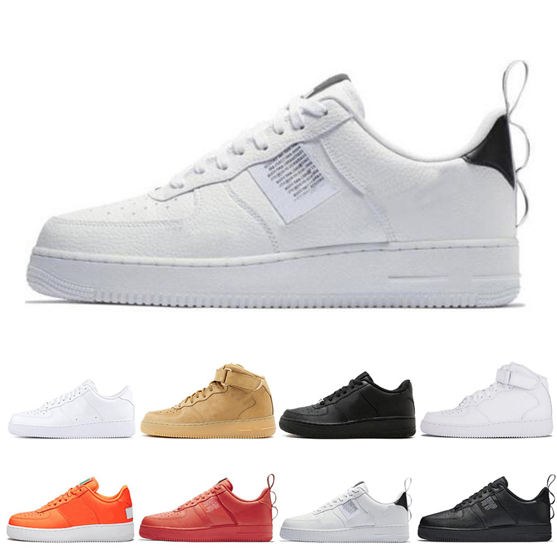 

mens utility black white Running Shoes High Low Cut Dunk Classic Men Women red Orange pack Wheat Trainers sports Sneakers