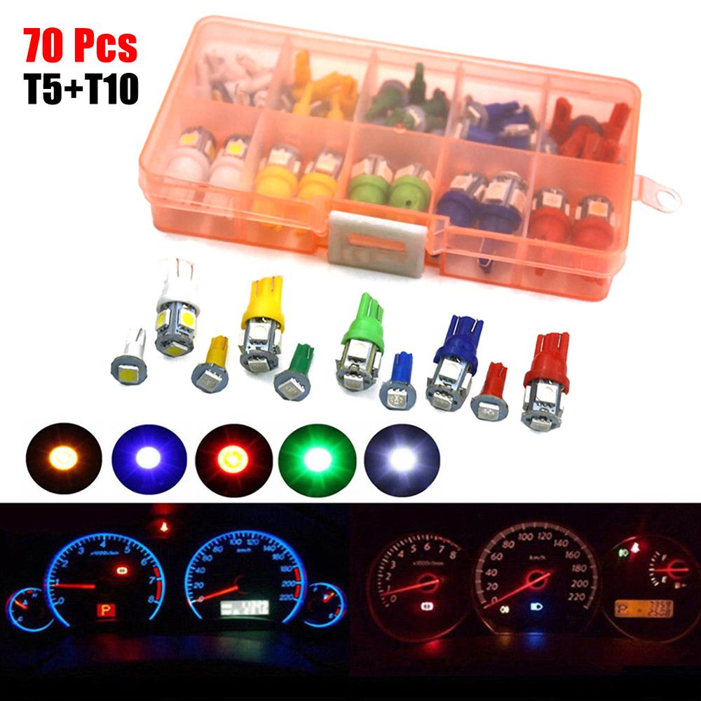12V calibre tablero indicador LED T3 Coche Dashboard Bombillas cuadro de instrumentos de luz