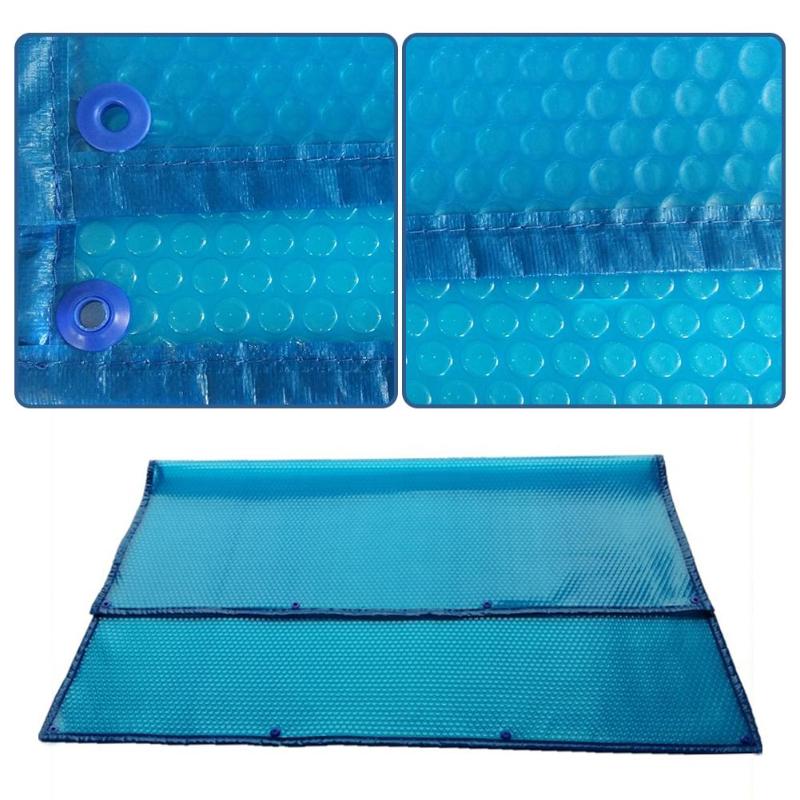 

High-quality Swimming Pool Cover Waterproof And Dustproof Insulation Film With Perforated Edging Blue Swimming Pool Accessories