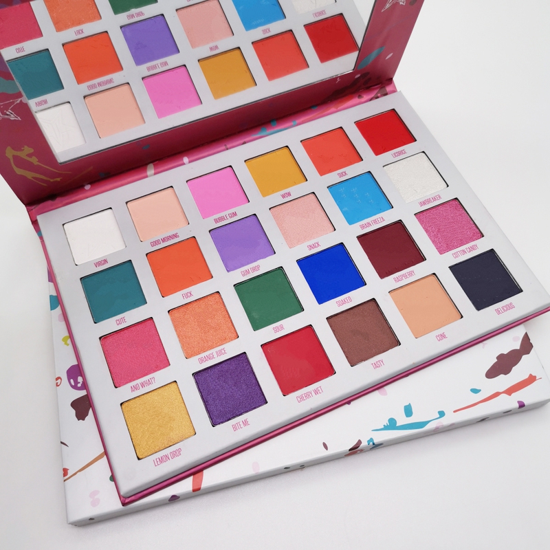 

Brand Eye Makeup Waterproof Long-lasting Five Star 24 Color Eye Shadow Make up Matte Bright Colors Eyeshadow Pressed Powder Palette, Multi