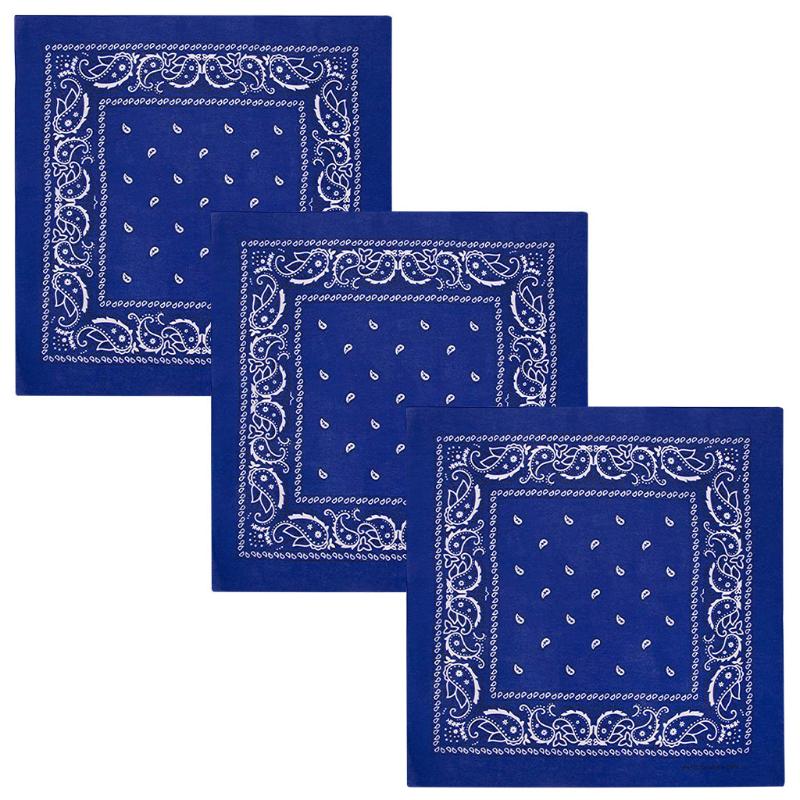 

3PC Cotton Hip-hop Bandanas For Men And Women Fashion Bandana Soft And Durable Bandana, White