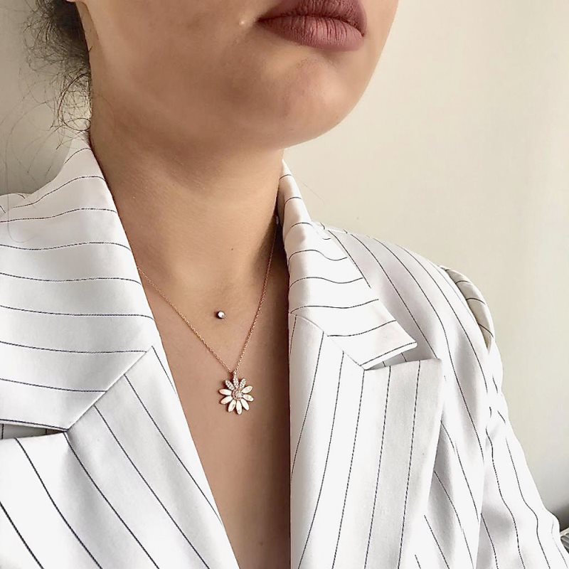 

925 Silver Daisy Necklace