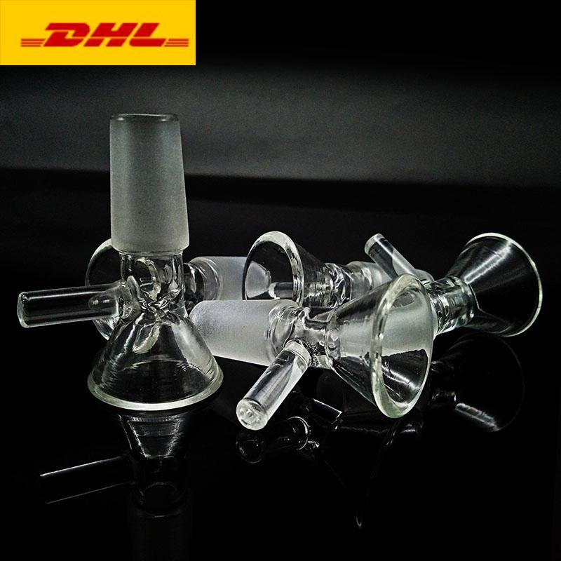 

Smoking Glass Bowl For Oil Rigs Bongs Water Pipes Beaker Bong Downsteam Dry Herb Tobacco 14mm 18mm Male DHL