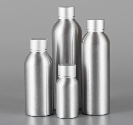 

100pcs 40ml 50ml 100ml Cosmetic Packaging Aluminum Lotion bottle, Metal Container with aluminum cap