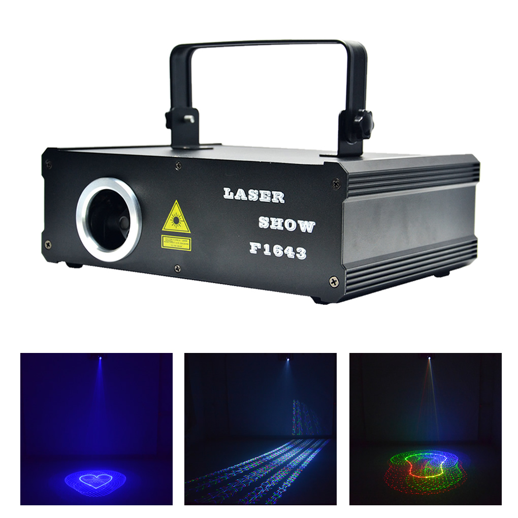 AUCD 500mW 5 In 1 RGB 3D Laser Program Source 13 CH DMX Projector Stage Lighting PRO DJ Show KTV Scanner Lights DG5-RGB500-image-460263883