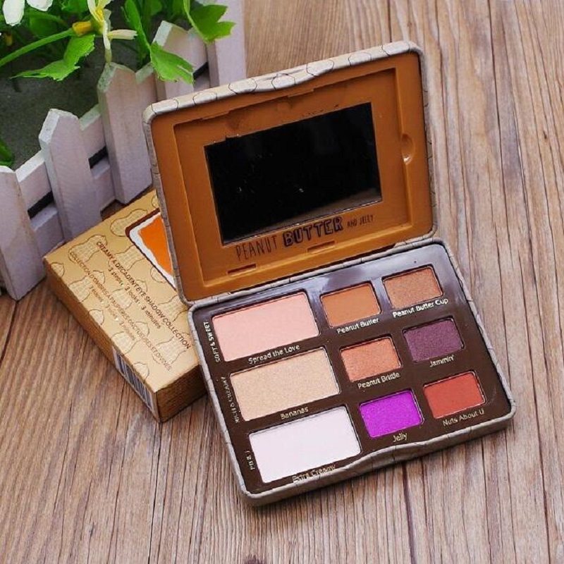 

maquillage brand makeup 9color/pcs eyehshadow palette eyeshadow PEANVUT BUTTER AND JELLY creamy & decadent collection in stock, Multi