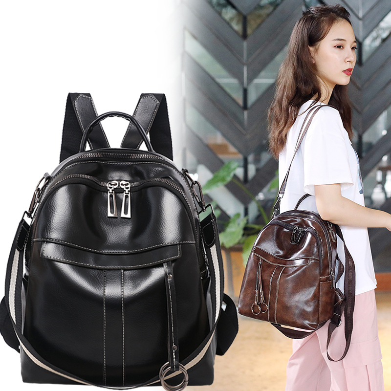 2020 Women Lady School PU Leather Girls Backpack Travel Handbag Shoulder Bag