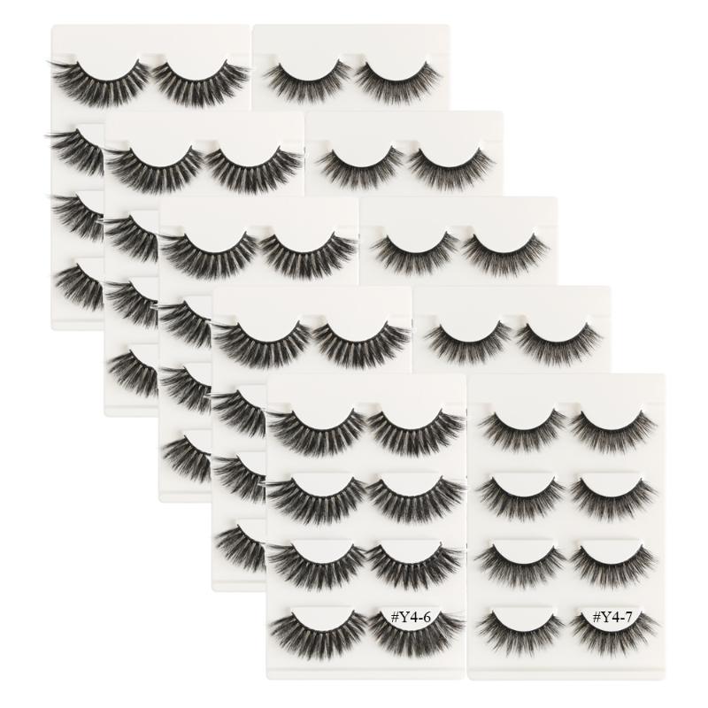 

10 Boxes Eyelashes Wholesale False Eyelashes Makeup Full Lashes Natural Mink Wholesale 3d Mink Lashes faux cils