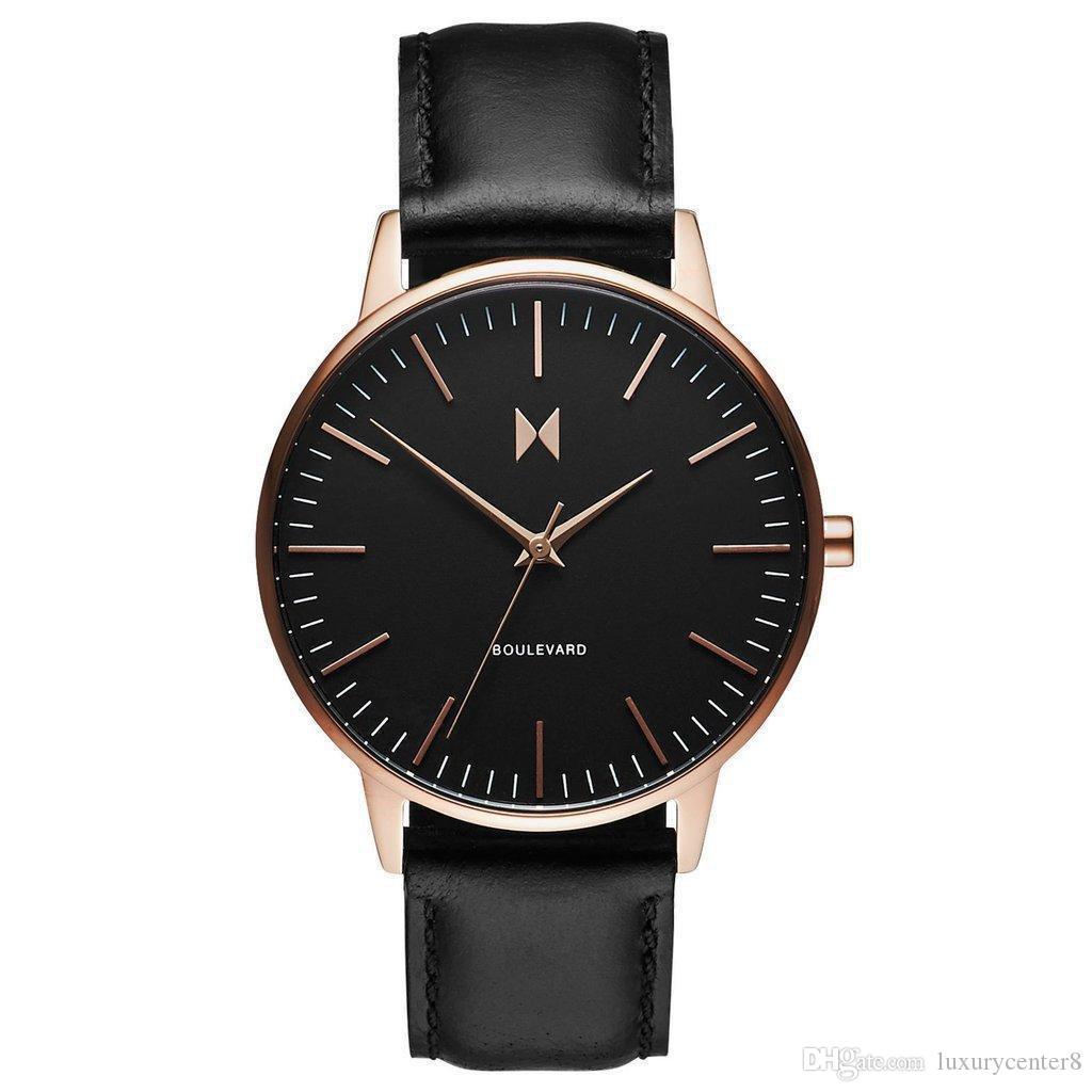 

2021 New Luxury fashion Mens MVMT Watch brand famous Quartz Watches Sport Brand Men's Watches Waterproof watches Relogio Mascul, Slivery;brown
