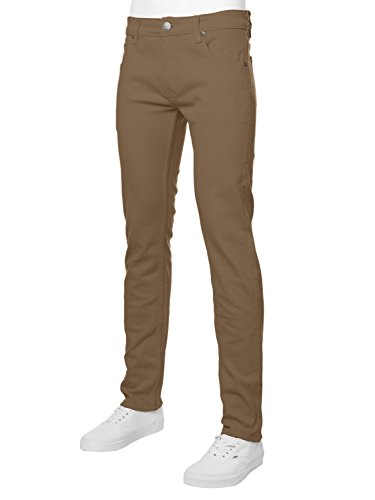 

URBAN K Men's Skinny Fit Jeans, Black