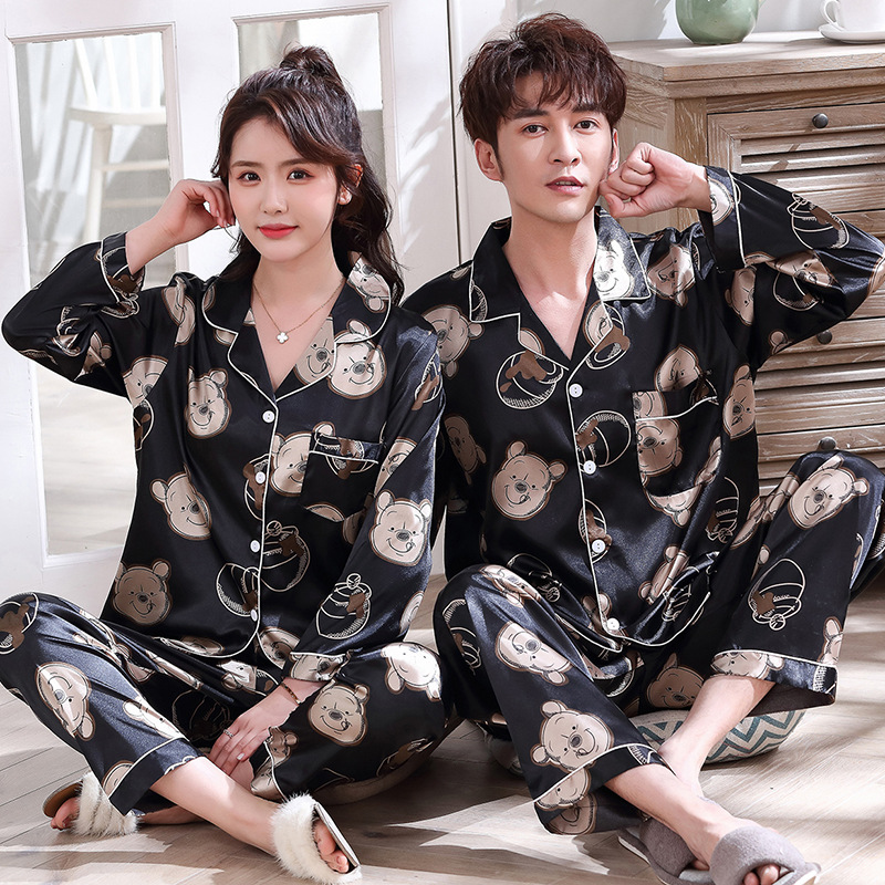 

Nightgown Shirt Pants Pajamas Suit Spring V-Neck Sleep Set Women Lounge Nightwear Pyjama Nighty Robes Nighties Bathrobe Homewear, Womens set - a