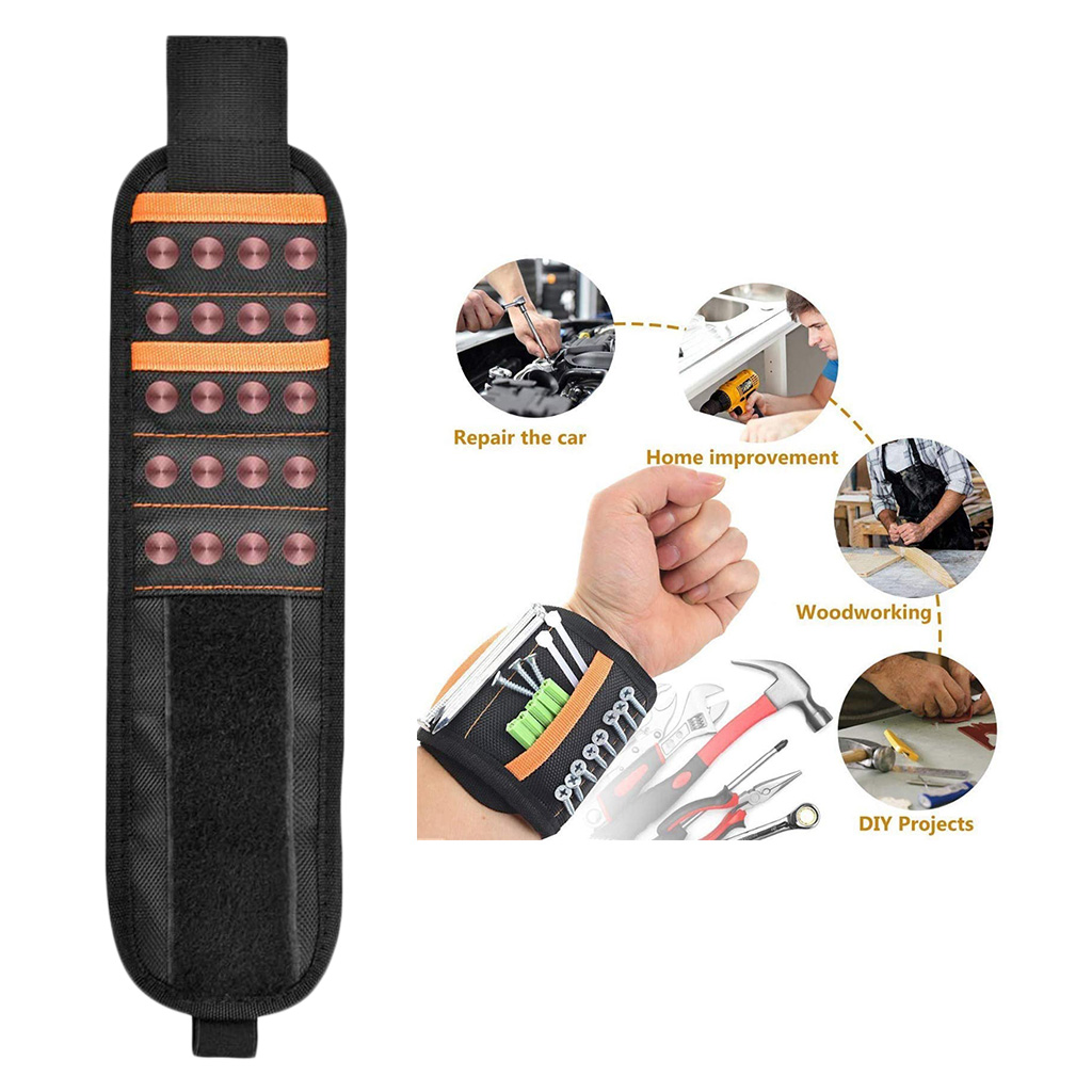

wristband w/ 20 magnets support holding screw nail bag for handyman