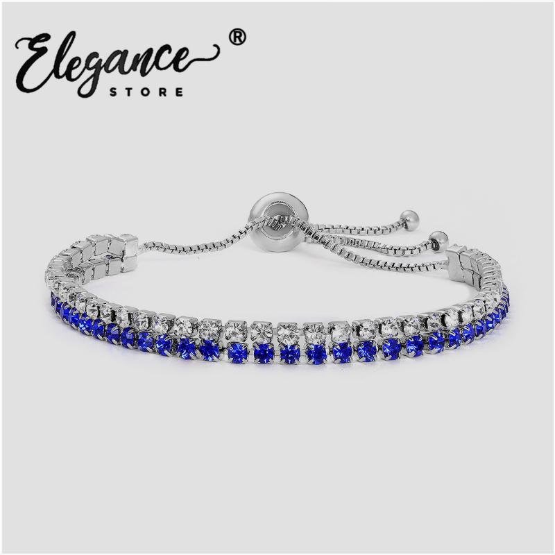 

Beaded, Strands Elegance Punk Bracelets For Women 2021 Metal Chain Crystal Bracelet Jewelry Wedding Party Gifts Friends Fashion