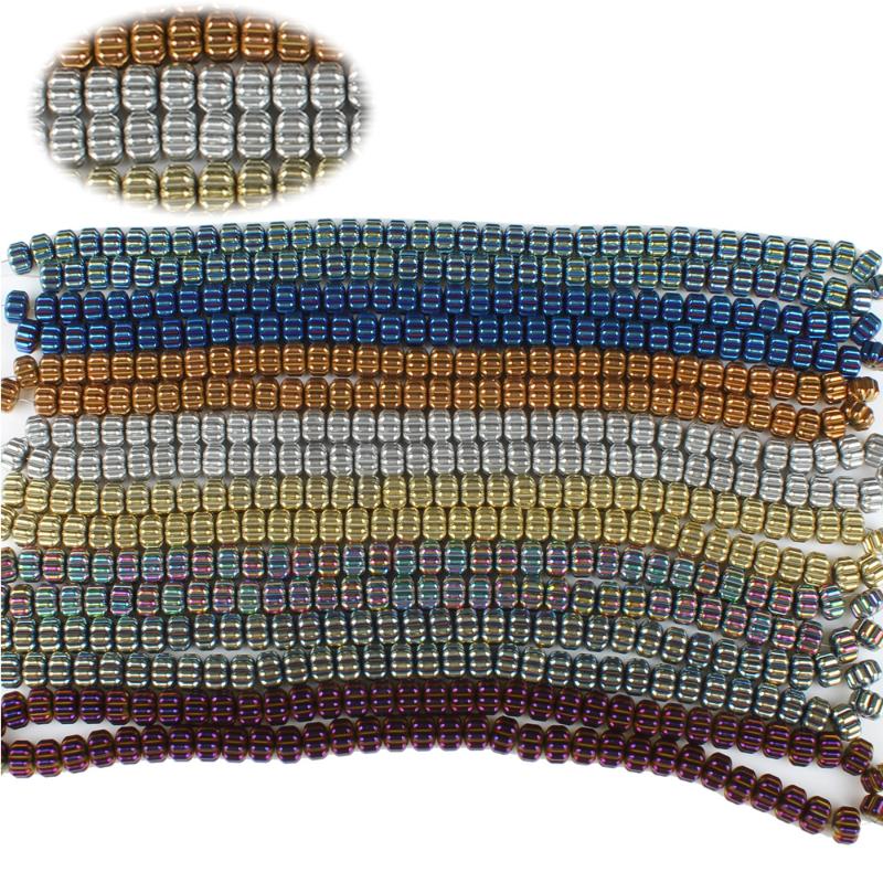 

Natural Stone Hematite 8x8mm 8x6mm Colorful Plating Gear-Shaped Beads Fashion Jewelry Making DIY Necklace Bracelet Accessories