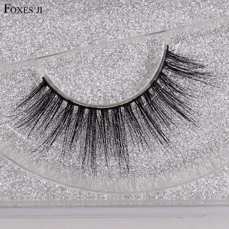 

FOXESJI Eyelashes 3D Mink Lashes Natural long Medium Volume Fluffy Wispy Faslse Eyelashes Eyelash Soft Mink maquiagem